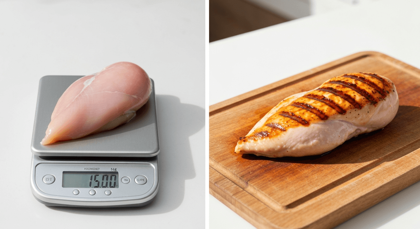 Raw to Cooked Weight Converter